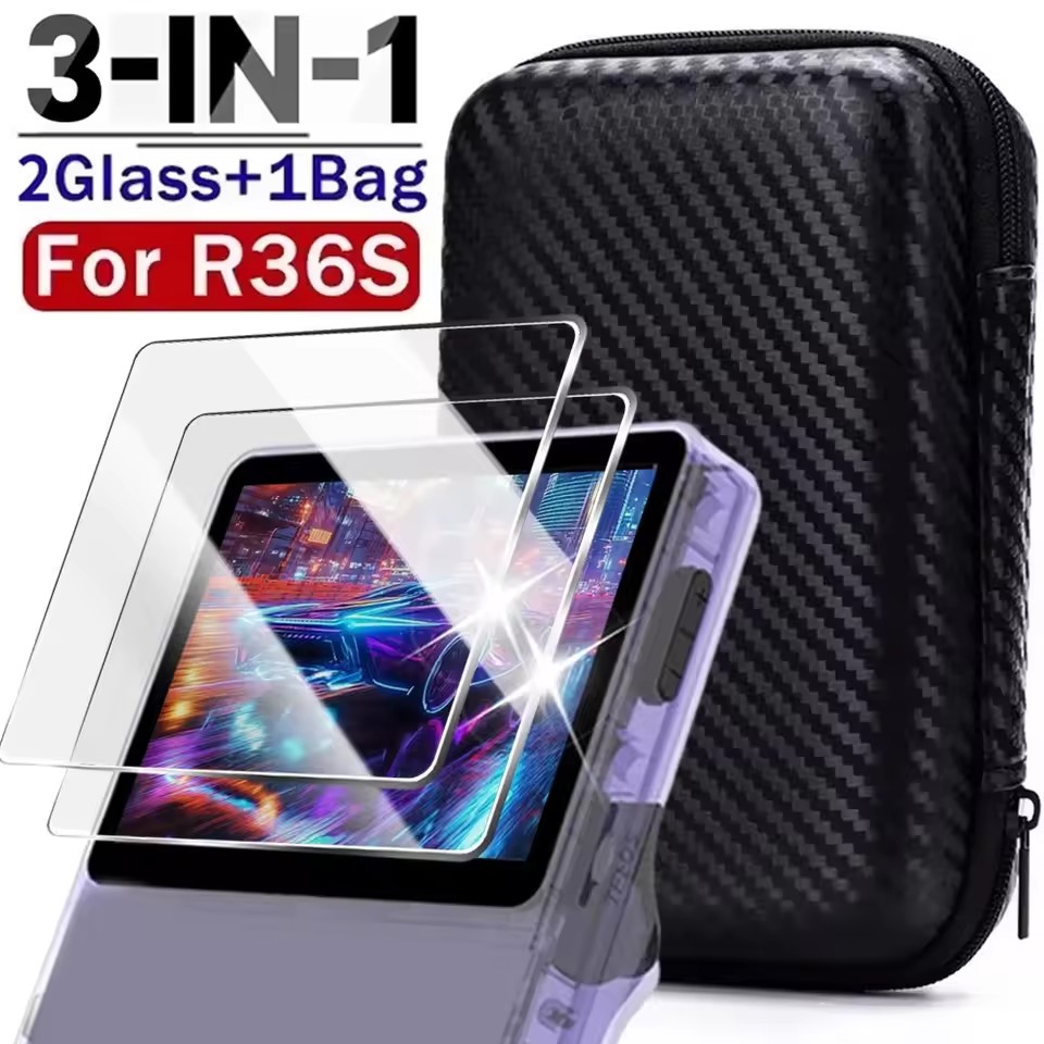 Gaming Console R36S - Custodia da trasporto 3 in 1
