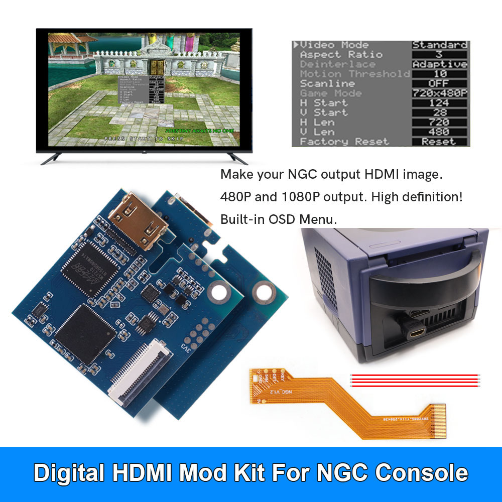 Gaming Console All In One - HISPEEDIDO 1080P Imbed Kit TV digitale
