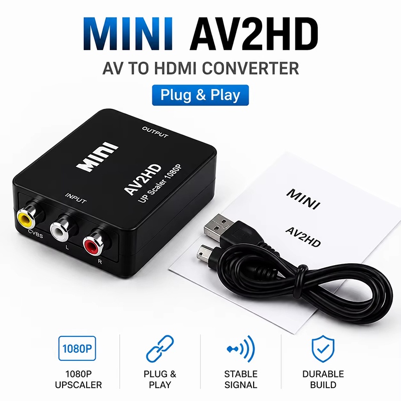 Gaming Console Box - Convertitore HDTV RCA AV CVBS L/R