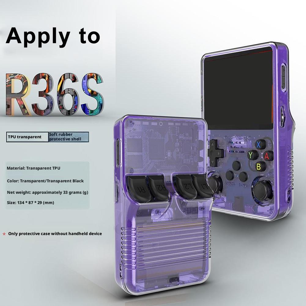 Gaming Console R36S - Custodia Protettiva Trasparente Portatile per Console