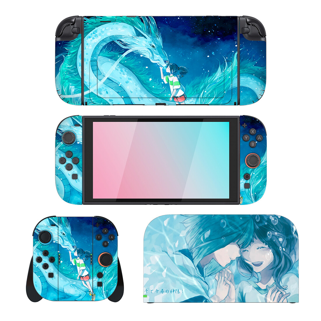 Nintendo Console Switch Lite - Adesivo Protettivo Anime Chihiro per Console