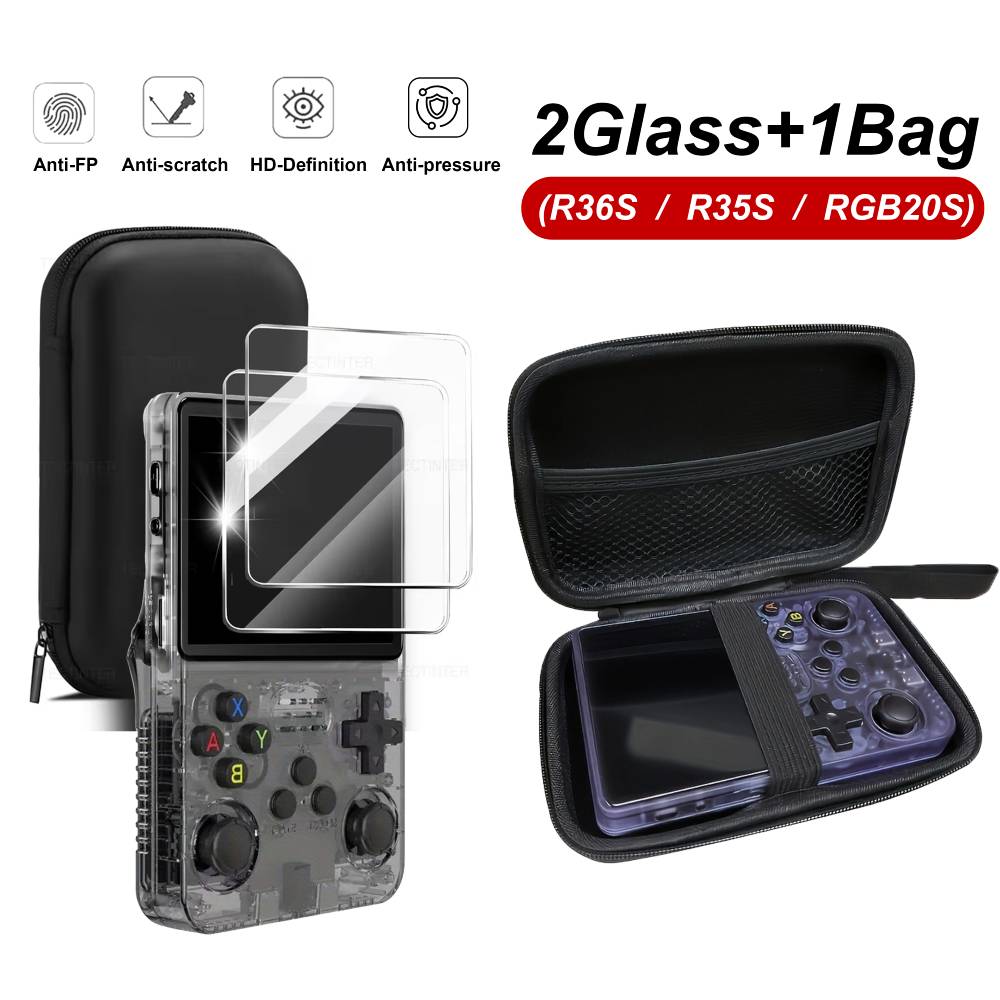 Gaming Console R36S - Borsa portaoggetti 3 in 1 +