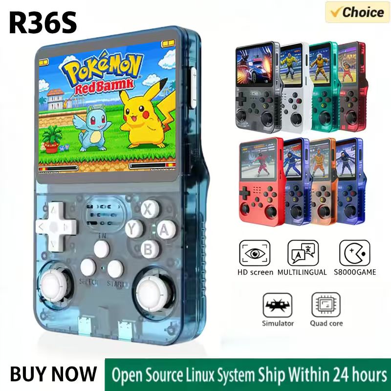 Gaming Console Mario - Console di Gioco Portatile R36S con