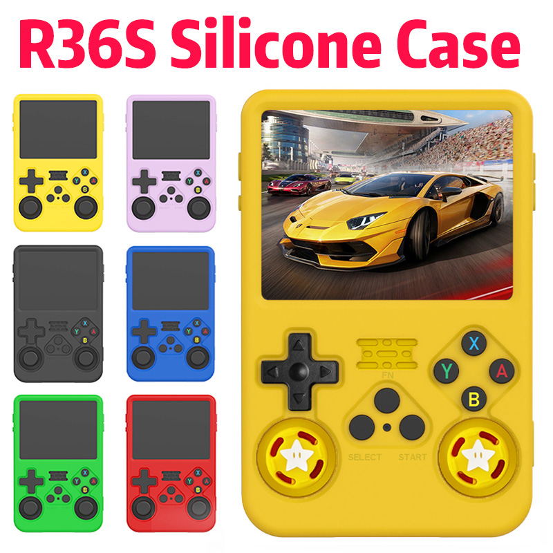 Gaming Console R36S - Custodia protettiva in silicone colorato per