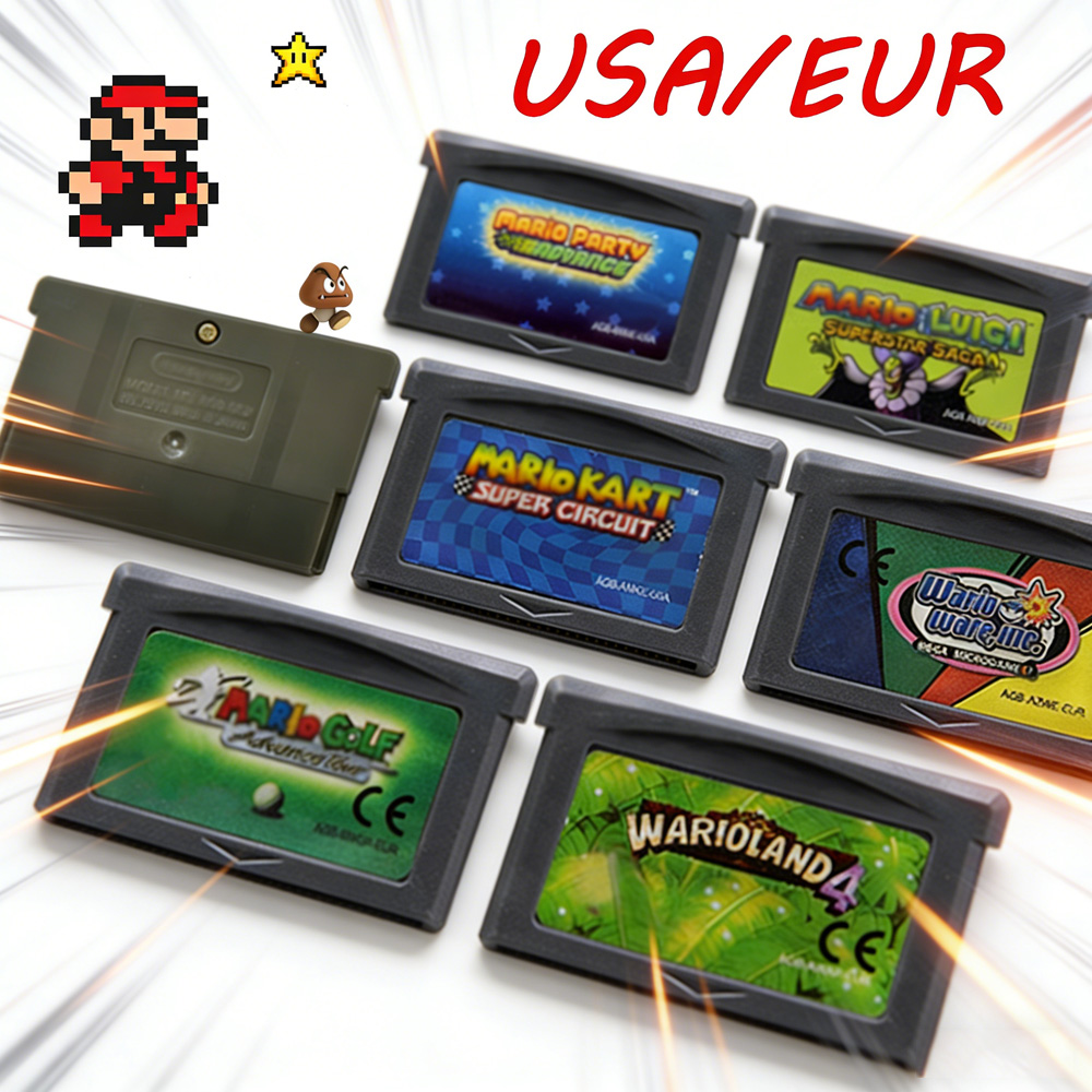 Gaming Console Mario - Cartuccia di gioco GBA, serie di