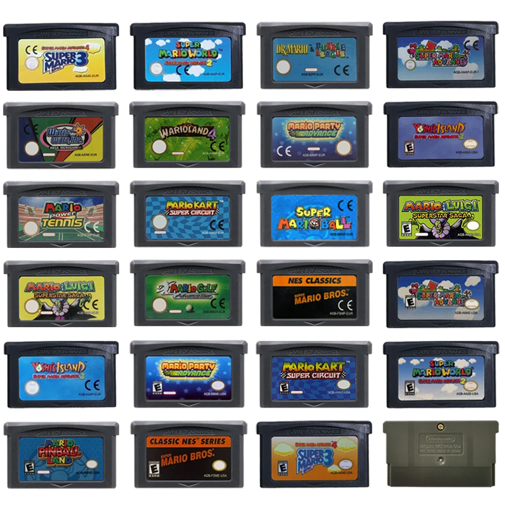 Gaming Console Mario - Cartuccia di gioco GBA 32 bit