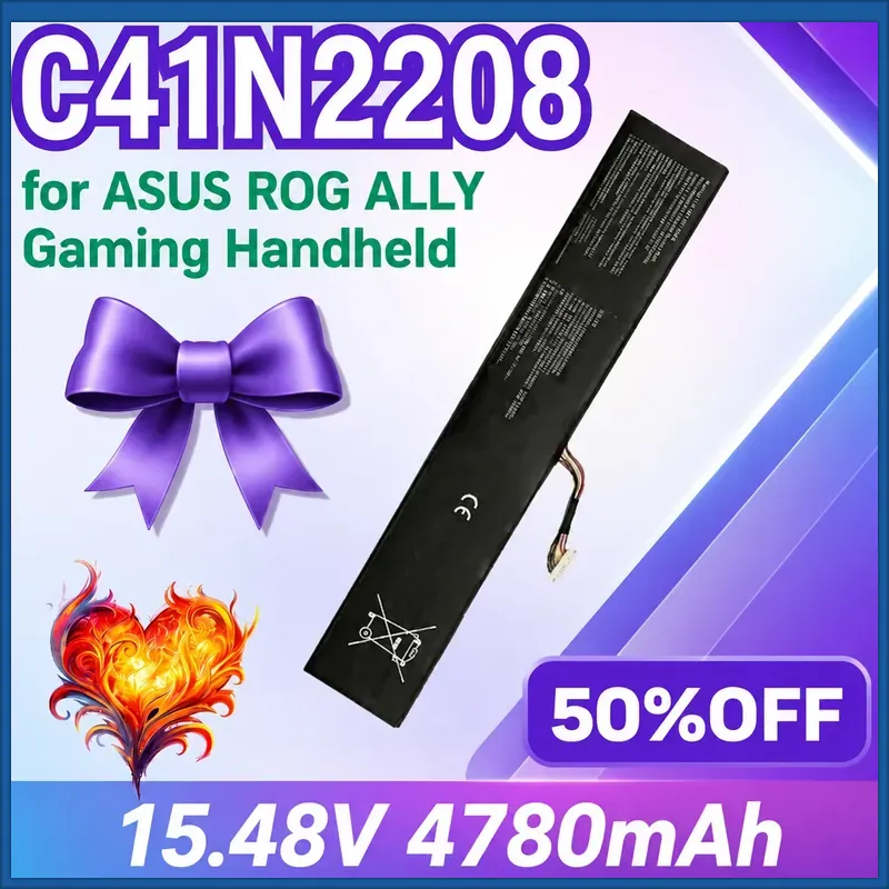 Gaming Console Rog Ally - Nuova Batteria C41N2208 4780mAh 15.48V per