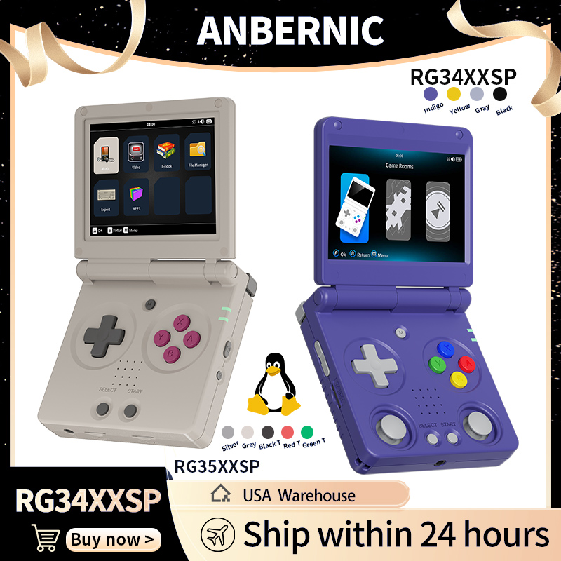 Anbernic RG34XXSP RG35XXSP Con - Gaming Console All In One recensione e prezzo