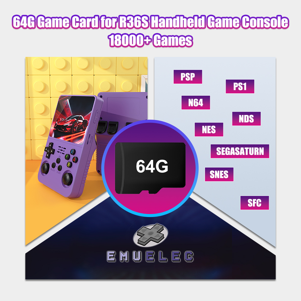 Scheda TF di gioco 64G per con - Gaming Console R36S recensione e prezzo