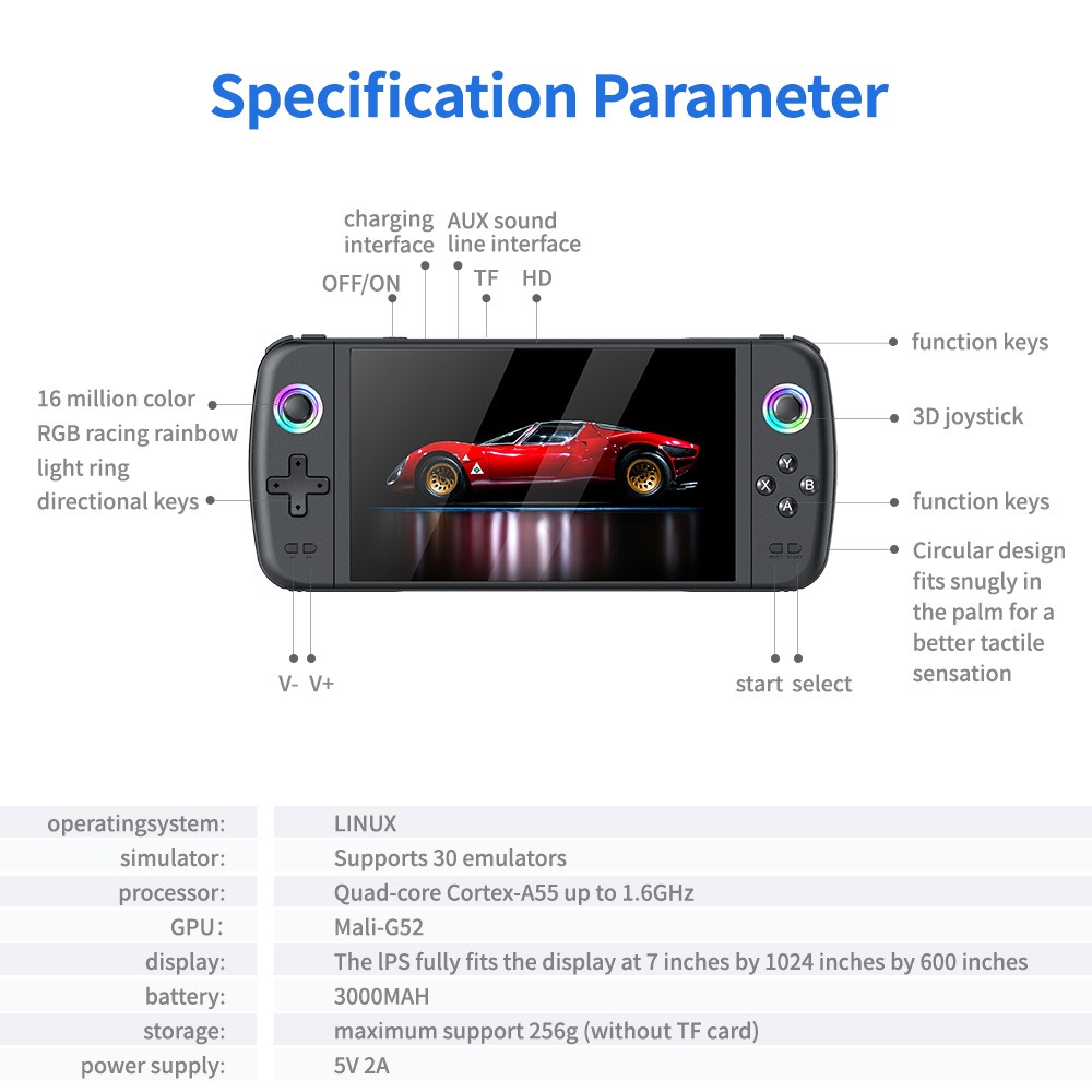 NUOVO M27 7 pollici IPS Scherm - Gaming Console G90 recensione e prezzo